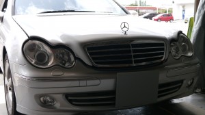 Mercedes-benz　S211のLEDポジション球交換