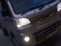ハイゼットトラックのヘッドライトHIDとフォグポジションLED化