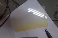 レクサス　メーカーナビの液晶黄変修理
