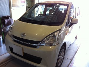ムーヴHIDヘッドライト取付