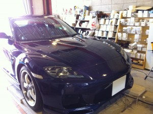 RX-8 ヘッドライトCCFLリング施工