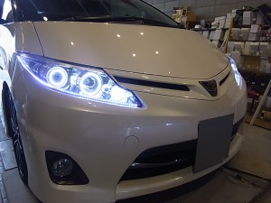 エスティマのイカリング車検対応改造