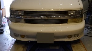 シボレーアストロのフォグランプスイッチ施工