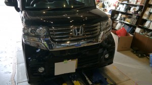 NBOXのホーン交換