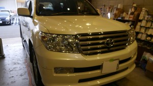 ランドクルーザー２００のエアコンパネル周りのLED打ち替え