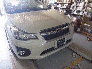 インプレッサのエアコンパネル打ち替え