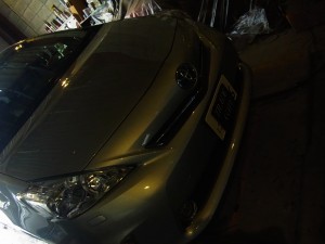 プリウスアルファーのHIDフォグと各種LED施工