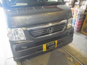 バモスのLEDアイラインとグリル照明施工