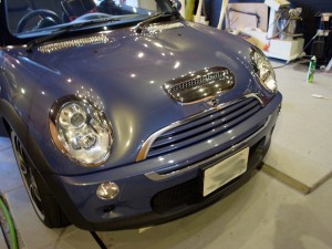 BMW　MINI Convertibleの後付スマートキー/プッシュスタート施工