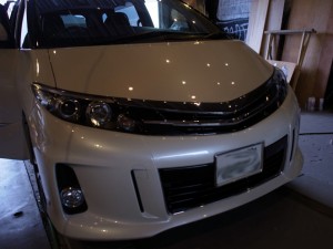 エスティマ５０後期のヘッドバルブ交換・フォグLED・室内灯LED