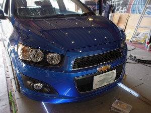 ソニックのヘッドライトHIDとウェルカムランプ施工