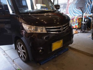 ルークスのサイドビューカメラ交換とウィンカーミラー交換