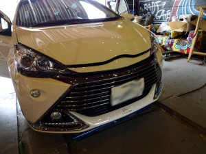 G’sアクアのLEDネオンチューブ取付施工