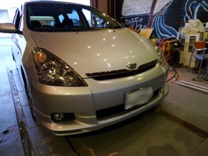 WISHのフォグLEDバルブ交換