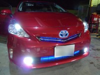 プリウスアルファーの打ち替え他いろいろ作業