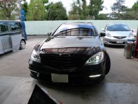 W221 Mercedes Sクラスのヘッドライト交換施工