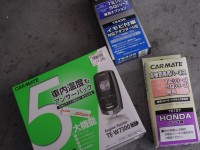 RKステップワゴンの遠隔エンジンスターターとセキュリティープレートの取付