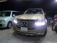 GLS550 Mercedes-Benzのヘッドライト加工
