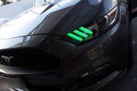 2015フォードマスタングのヘッドライト加工