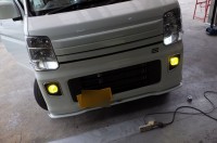 新型エブリィワゴンのパネルLED打ち替えと全バルブのLED化
