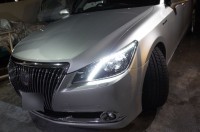210系クラウンマジェスタのヘッドライト加工