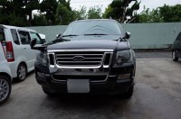 Ford エクスプローラーのヘッドライト加工