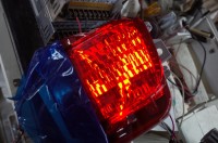 ランドクルーザー２００のリアリフレクターLEDインストール