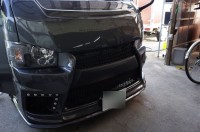 200系4型ハイエースのLEDエアコンパネル色替え（打ち換え）ホワイト化