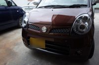 Mocoのアクリル制作日産エンブレム交換とダクトイルミ追加