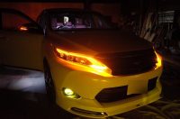 60ハリアー前期のヘッドライトシーケンシャルウィンカー施工