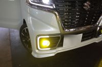 スペーシアカスタムのフォグランプ交換作業