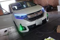 フリードのアイラインシリコンチューブ施工