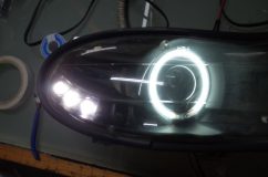 スモール用のLEDが3発不点灯 たったこれだけでも車検はNGです。 かなり明るい５ｍｍ砲弾LEDが使われています。 色味が合えばうれしいな～