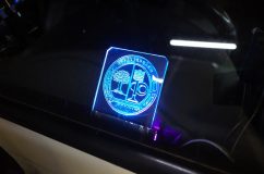 スキャナープレートはNeoPixel仕様でお客様持ち込みの画像で制作しました～ AMGのロゴだそうです。