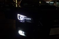 レヴォーグのD型ヘッドライト移植＆加工～