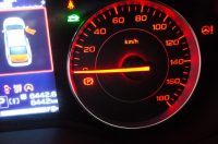 インプレッサのスピードメーターLED打ち替えとブルーミラー取り付け