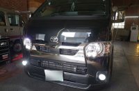 200系6型ハイエースのパネル類LED打ち替え（ホワイト化）