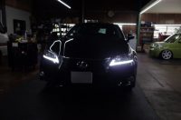 １０系レクサスGSのヘッドライト加工（デュアルカラーウィンカー）