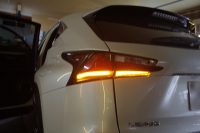 レクサスNXのウィンカーシーケンシャル加工