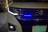 スズキ　ソリオのデイライト取り付けとアンダースポット取り付け