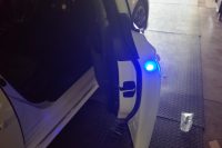 クラウンのドアワーニングLEDの持ち込み取り付け