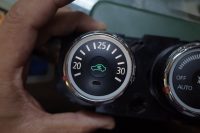 デリカＤ５のエアコンパネルのＬＥＤ色替え