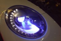 ビートルの自動電格ミラー取り付け