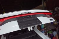 AUDI　A7の字光式ナンバー取り付けとアンサーバックキット取り付け