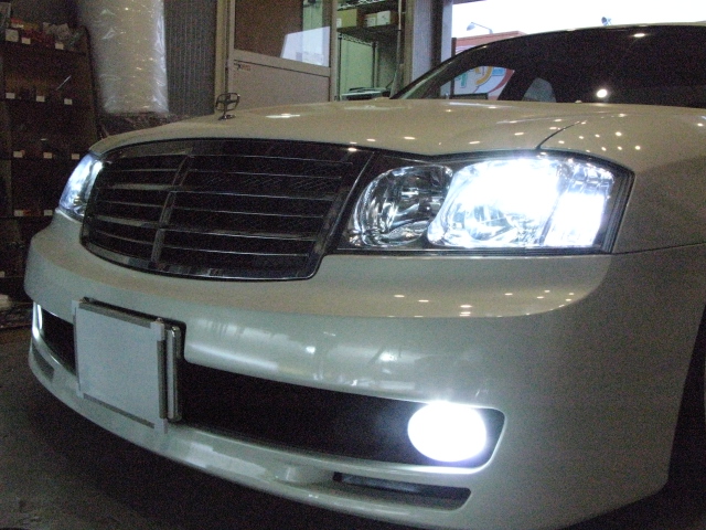 グロリア最終型 フォグランプHID化とウィンカーポジ