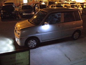 プレオ ウェルカムランプ取り付け