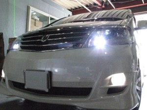 アルファード　10系　初代後期　HIDフォグ