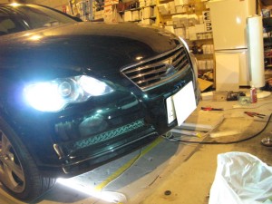 マークX のHIDフォグランプ交換施工 AFTER