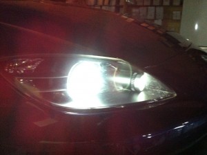 RX-8 ヘッドライトCCFLリング施工 AFTER