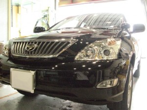 ハリアー後付ウィンカーミラー取り付け